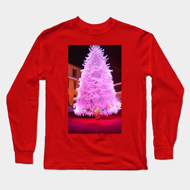 A Very White Christmas Long Sleeve T-Shirt by CreDigi Art